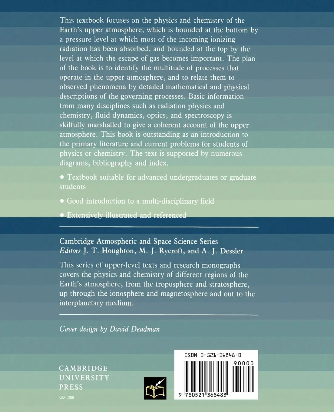 Rückseite: 9780521368483 | Physics and Chemistry of the Upper Atmosphere | M. H. Rees | Buch