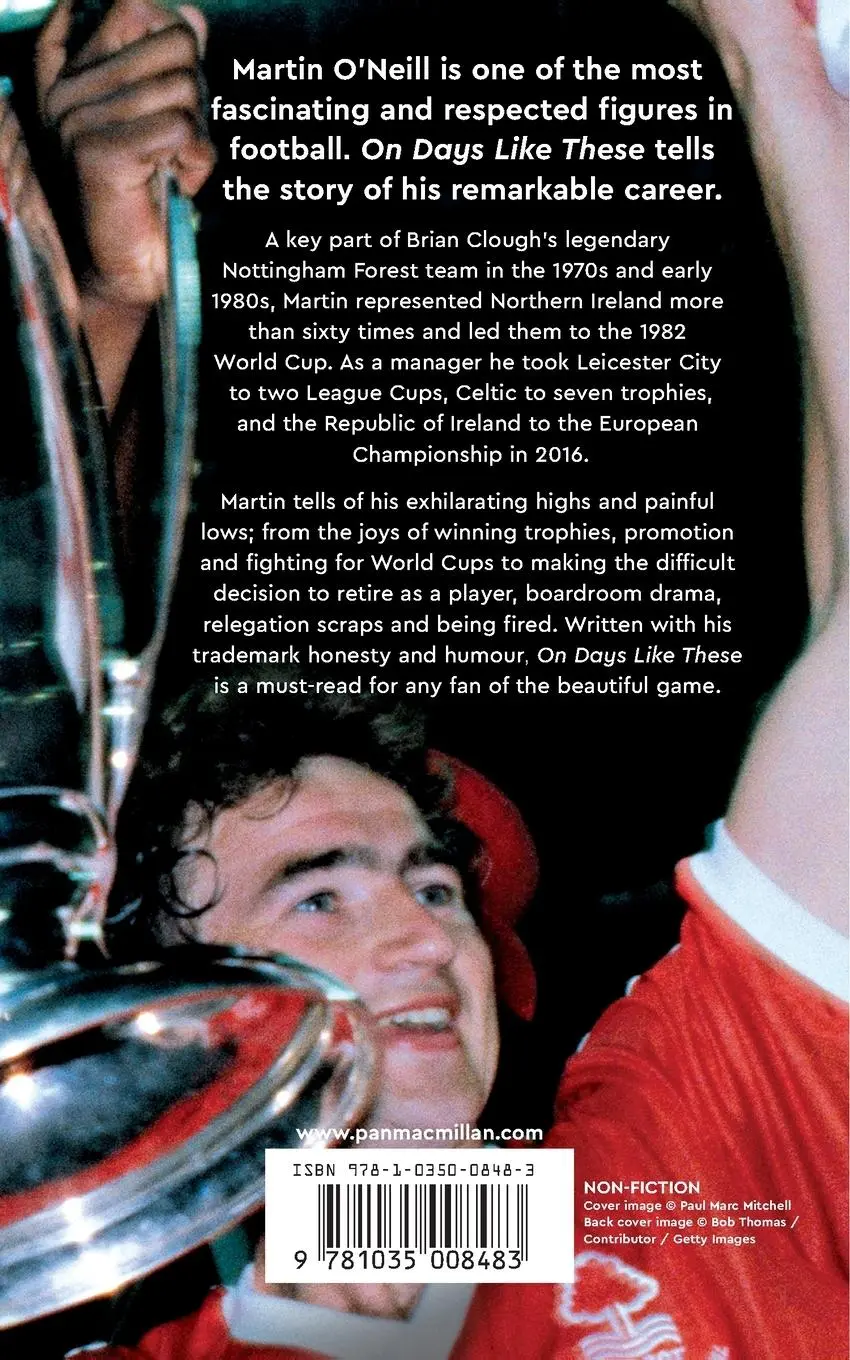 Rückseite: 9781035008483 | On Days Like These | The Incredible Autobiography of a Football Legend