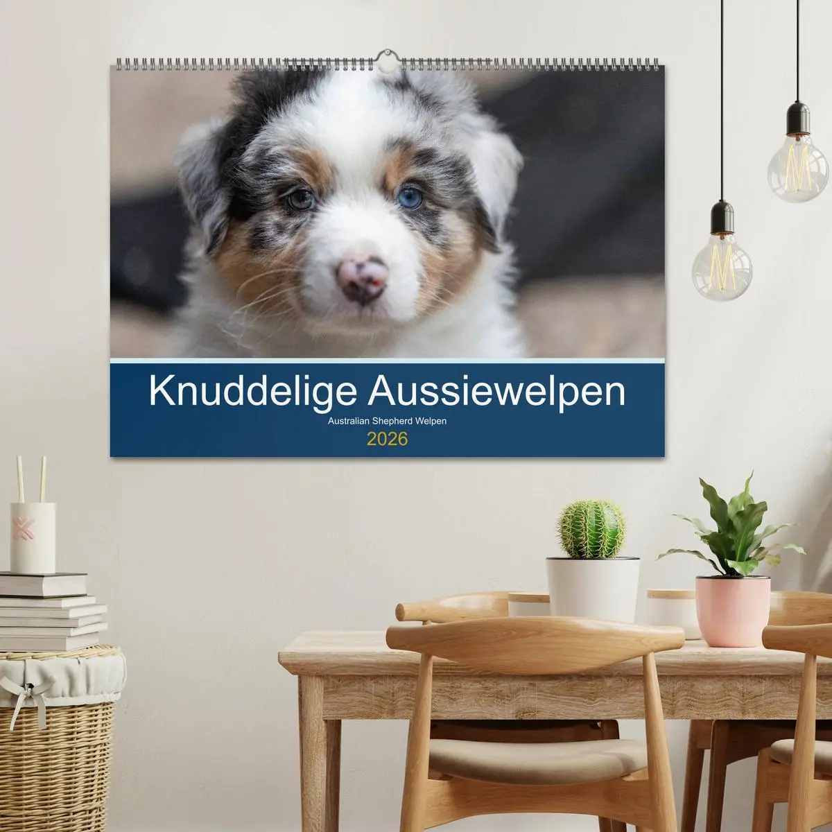 Bild: 9783457718483 | Australian Shepherd Welpen 2026 (Wandkalender 2026 DIN A2 quer),...