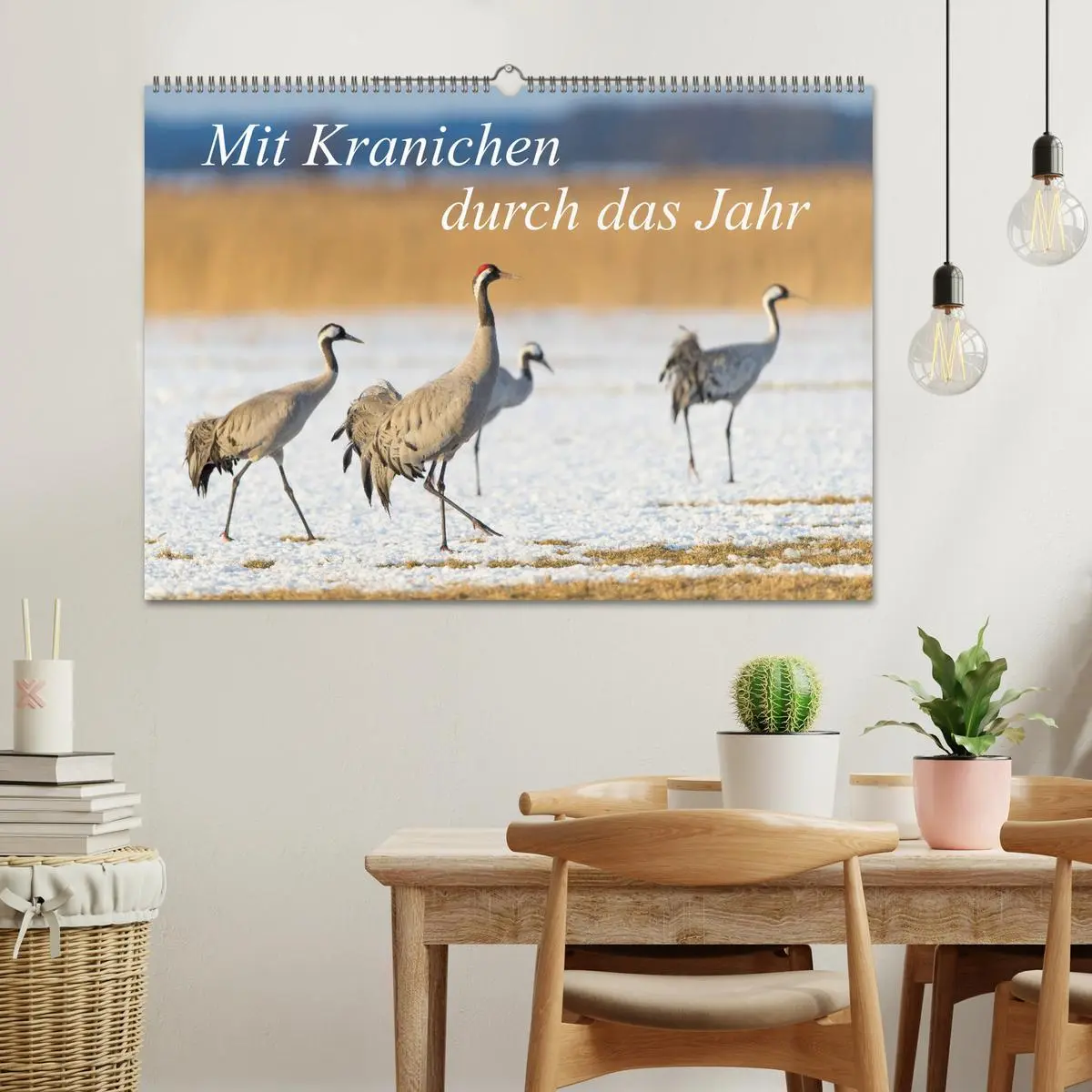 Bild: 9783457888483 | Mit Kranichen durch das Jahr (Wandkalender 2026 DIN A2 quer),...