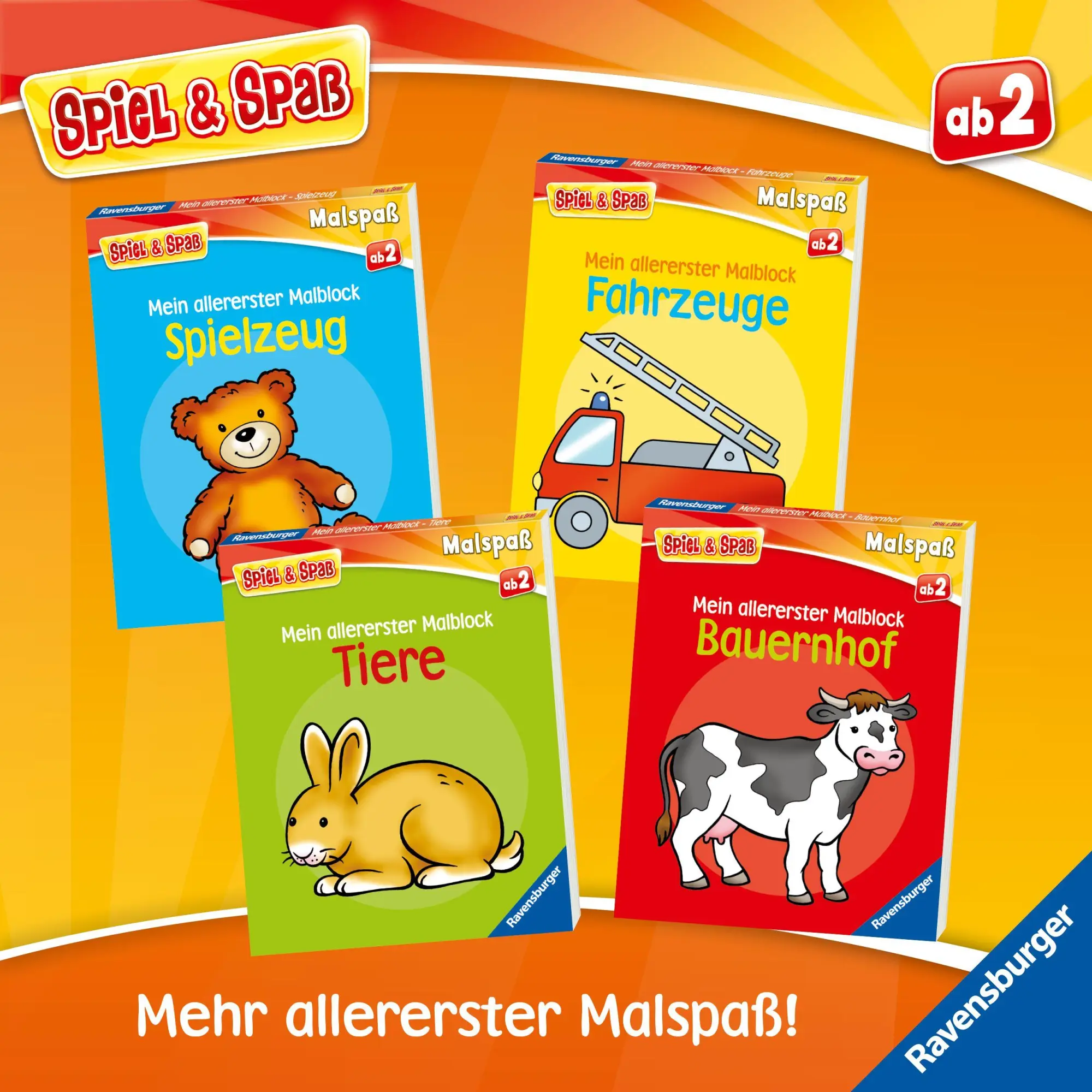Bild: 9783473488483 | Spiel &amp; Spaß - Mein allererster Malblock: Tiere | Simone Pahl | Buch
