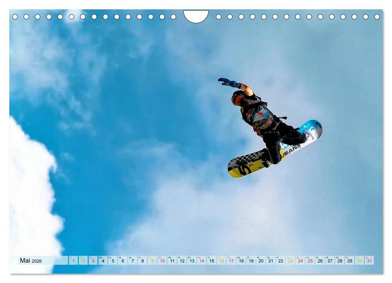 Bild: 9783516048483 | Snowboarden - ein Stück Freiheit (Wandkalender 2026 DIN A4 quer),...