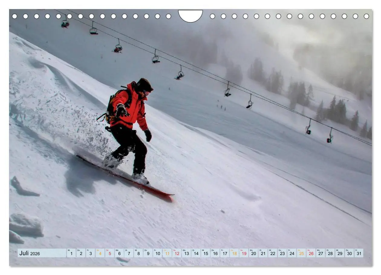 Bild: 9783516048483 | Snowboarden - ein Stück Freiheit (Wandkalender 2026 DIN A4 quer),...