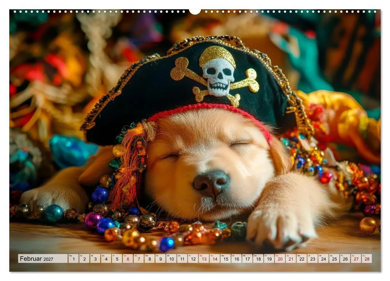 Bild: 9783594268483 | Knuffige Hundewelpen - Freude auf vier Pfoten (Wandkalender 2027...