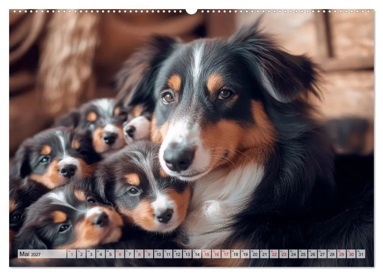 Bild: 9783594268483 | Knuffige Hundewelpen - Freude auf vier Pfoten (Wandkalender 2027...