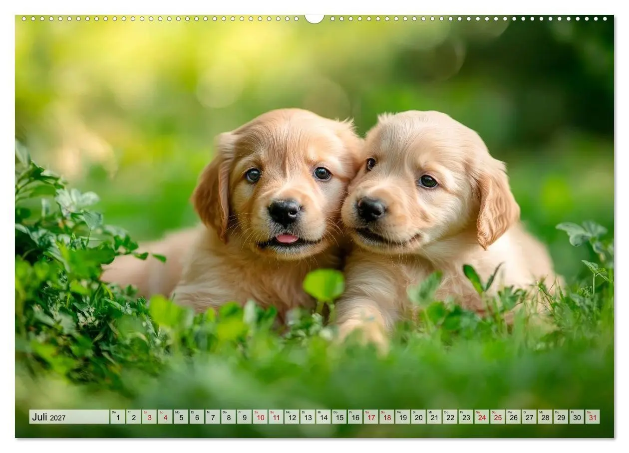 Bild: 9783594268483 | Knuffige Hundewelpen - Freude auf vier Pfoten (Wandkalender 2027...