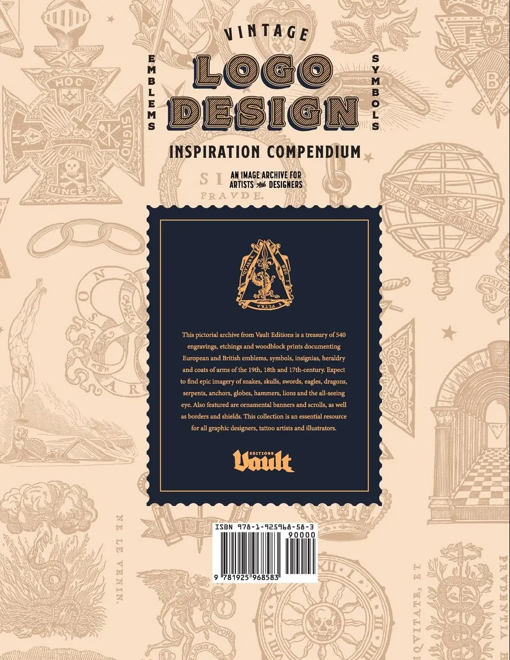 Rückseite: 9781925968583 | Vintage Logo Design Inspiration Compendium | Kale James | Taschenbuch