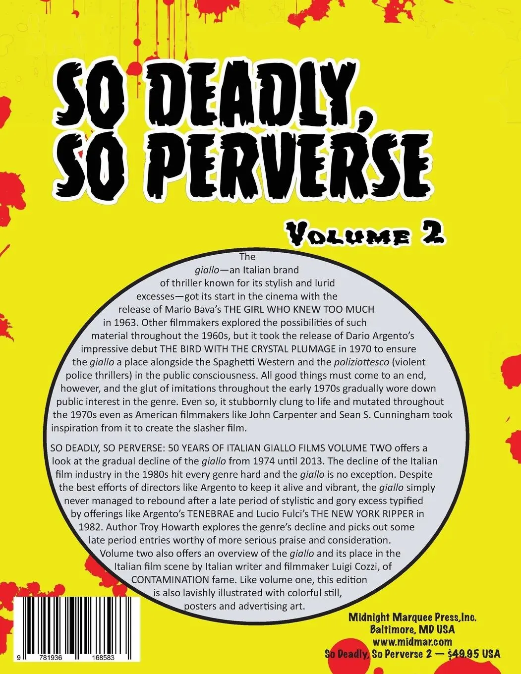 Rückseite: 9781936168583 | So Deadly, So Perverse 50 Years of Italian Giallo Films Vol. 2...