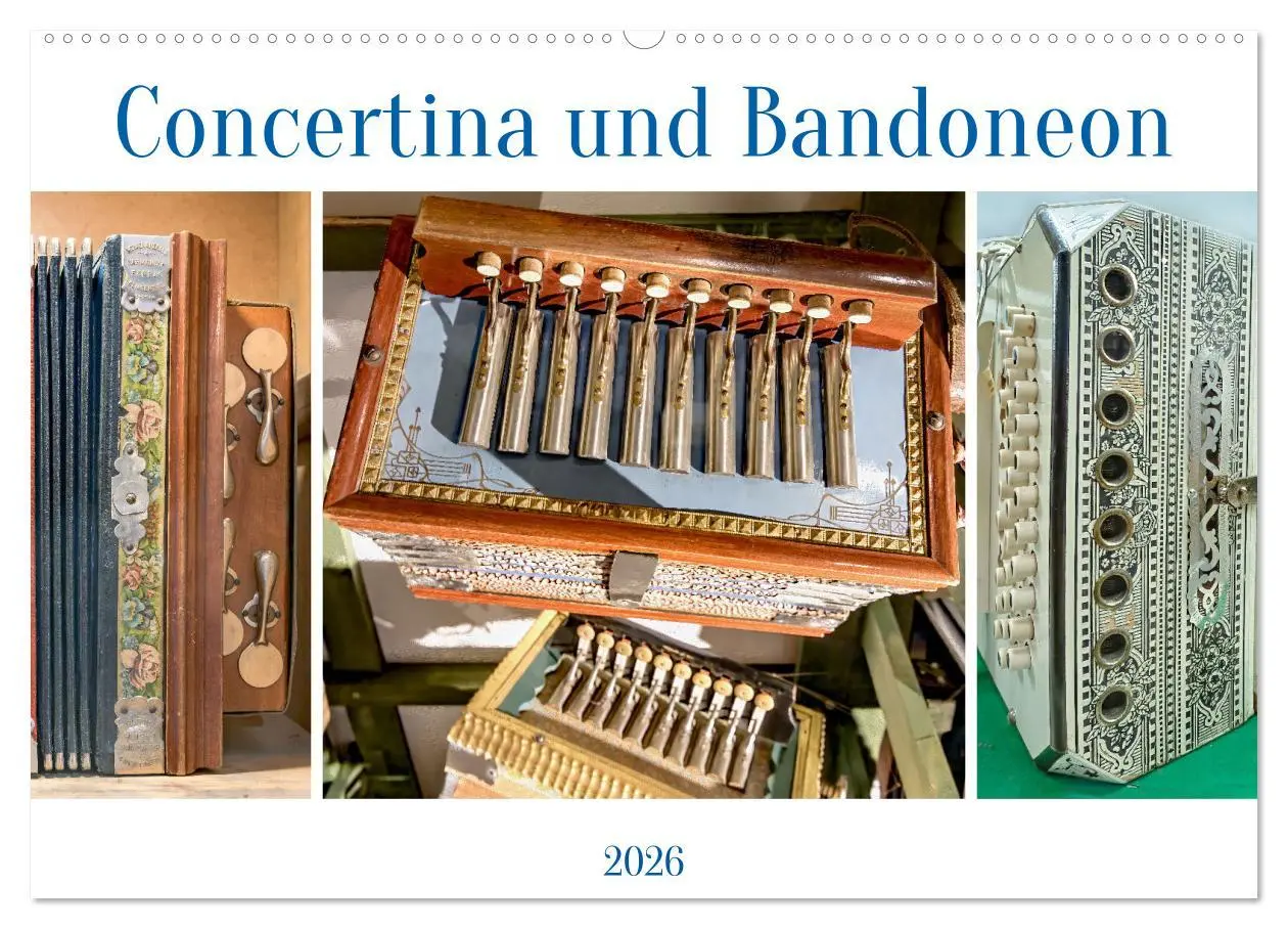 Cover: 9783457258583 | Concertina und Bandoneon (Wandkalender 2026 DIN A2 quer), CALVENDO...