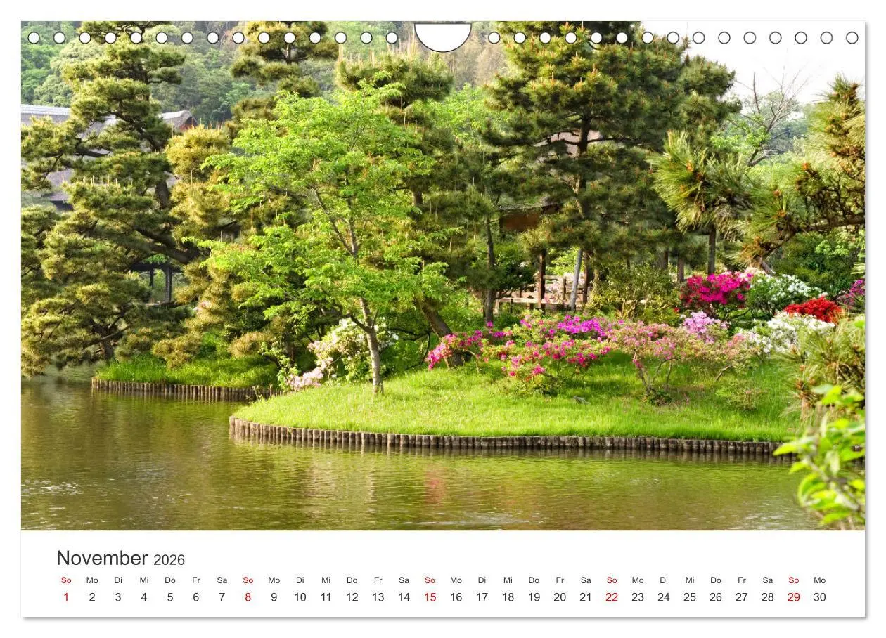 Bild: 9783457638583 | Gärten in Japan (Wandkalender 2026 DIN A4 quer), CALVENDO...