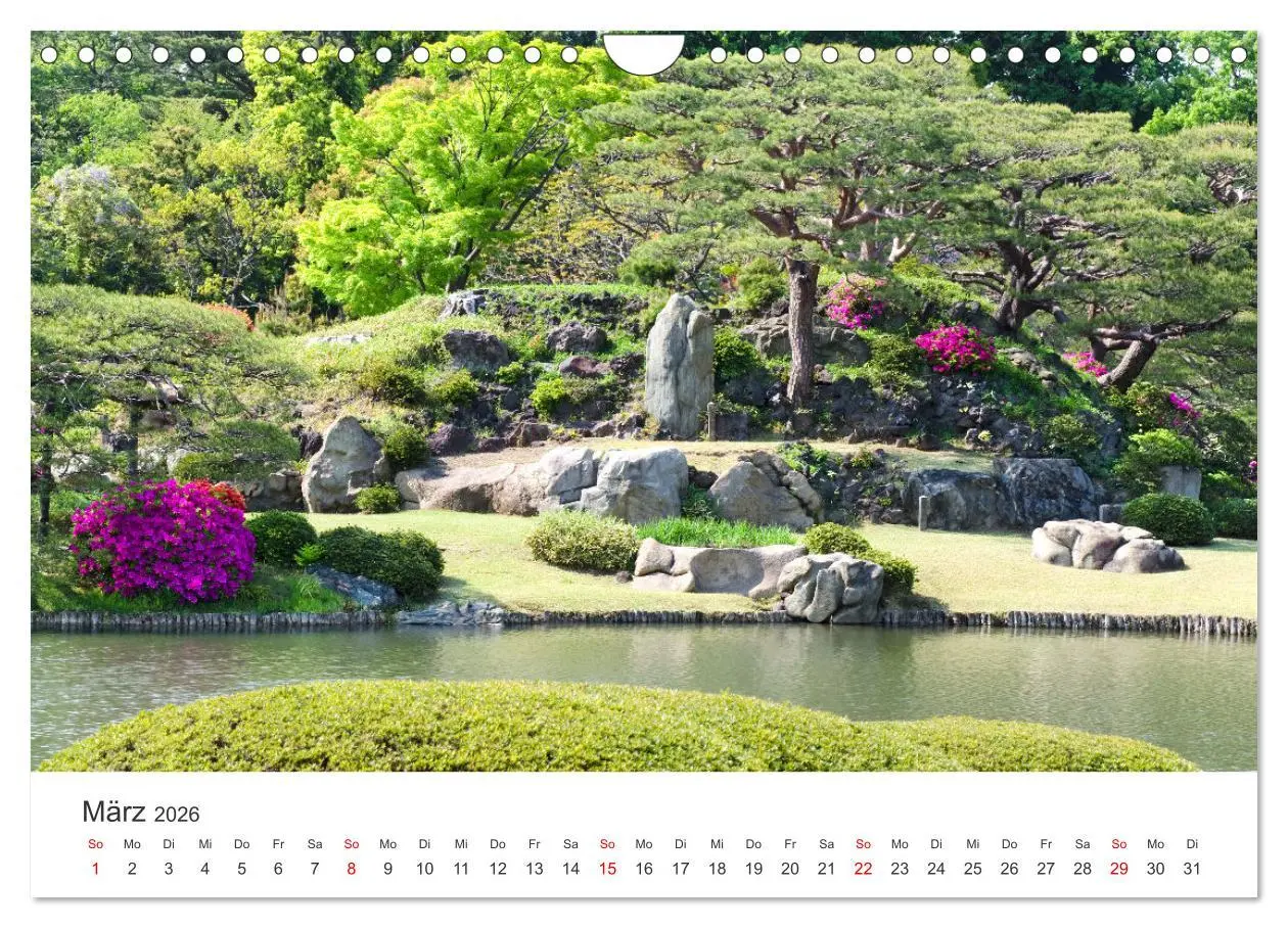 Bild: 9783457638583 | Gärten in Japan (Wandkalender 2026 DIN A4 quer), CALVENDO...