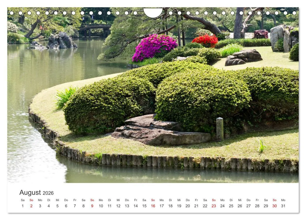 Bild: 9783457638583 | Gärten in Japan (Wandkalender 2026 DIN A4 quer), CALVENDO...