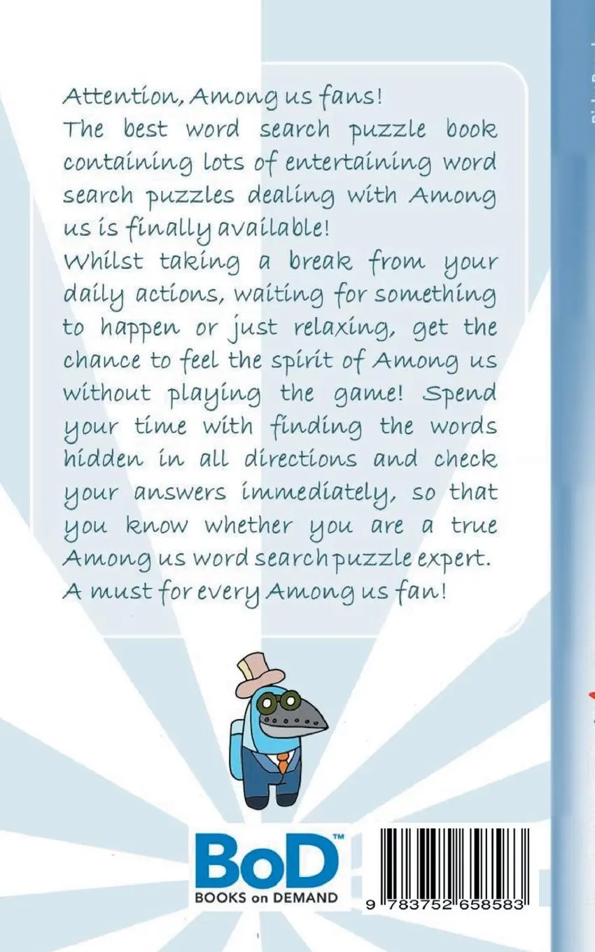 Rückseite: 9783752658583 | Word Search Puzzles for Am@ng.us Fans | Ricky Roogle | Taschenbuch