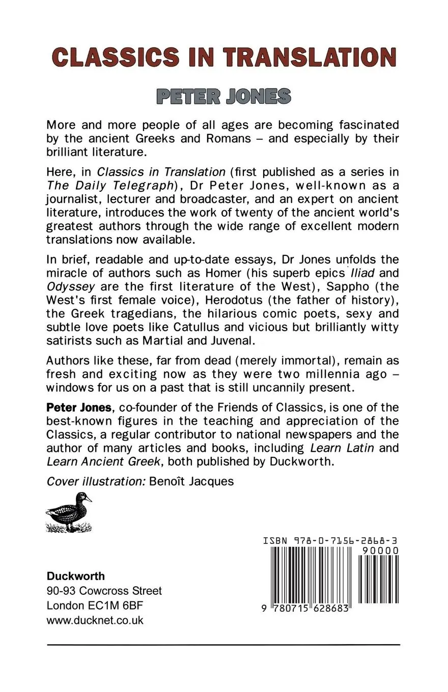 Rückseite: 9780715628683 | Classics in Translation | P. V. Jones (u. a.) | Taschenbuch | Englisch