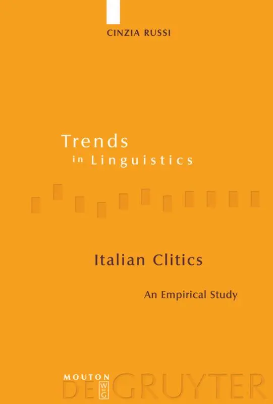 Cover: 9783110198683 | Italian Clitics | An Empirical Study | Cinzia Russi | Buch | X | 2008