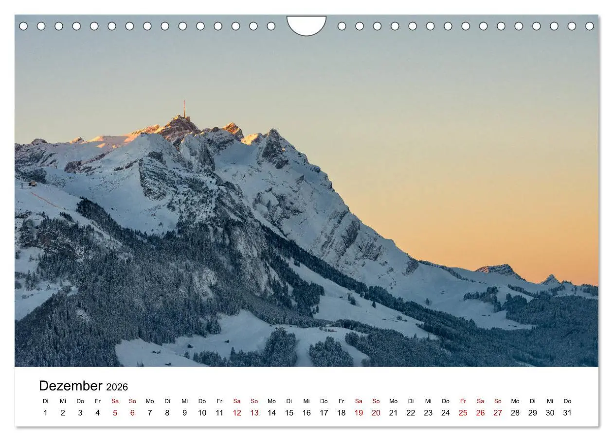 Bild: 9783457938683 | Faszination Säntis (Wandkalender 2026 DIN A4 quer), CALVENDO...