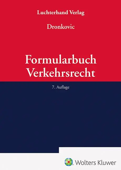 Cover: 9783472098683 | Formularbuch Verkehrsrecht | Ulrike Dronkovic | Buch | 558 S. | 2025