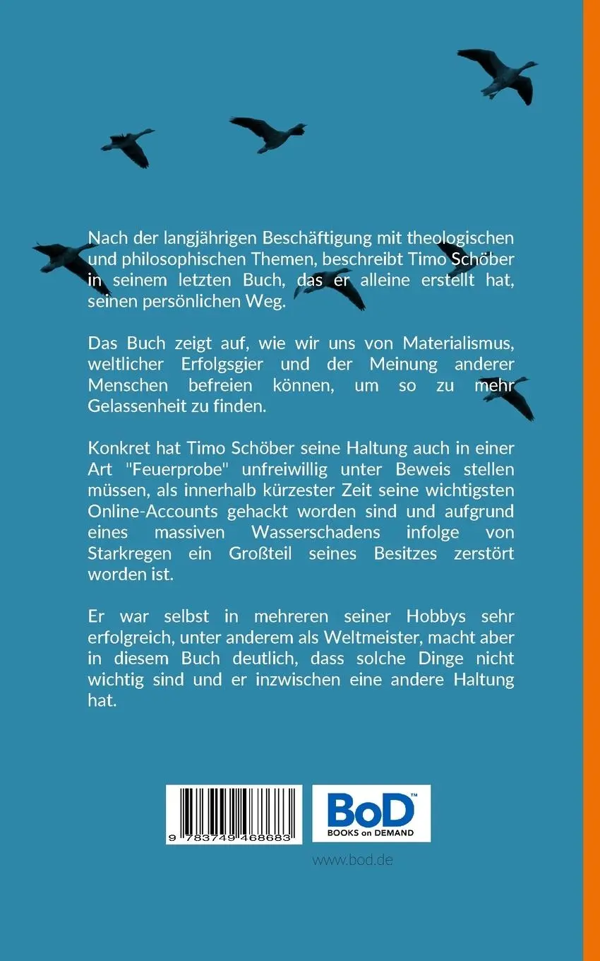 Rückseite: 9783749468683 | Matthaeus 6:19-21 | Vom Loslassen und Askese | Timo Schöber | Buch