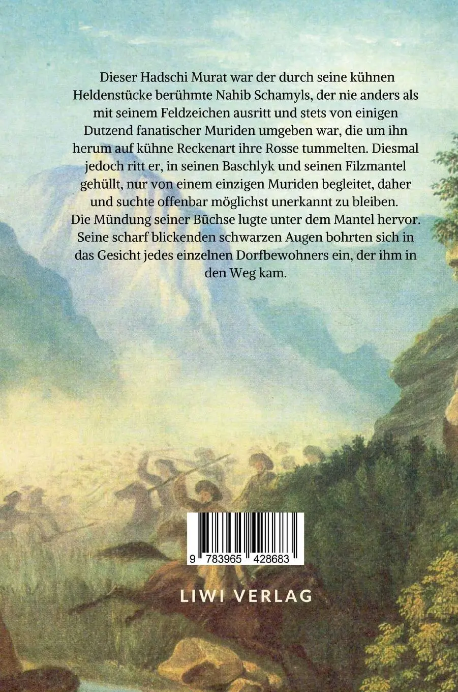 Rückseite: 9783965428683 | Leo Tolstoi: Hadschi Murat. Vollständige Neuausgabe | Leo Tolstoi