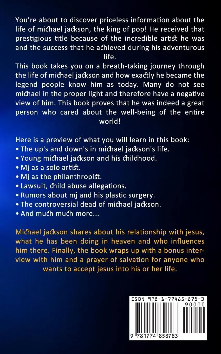 Rückseite: 9781774858783 | Michael Jackson | Nelle Williamson | Taschenbuch | Englisch | 2022