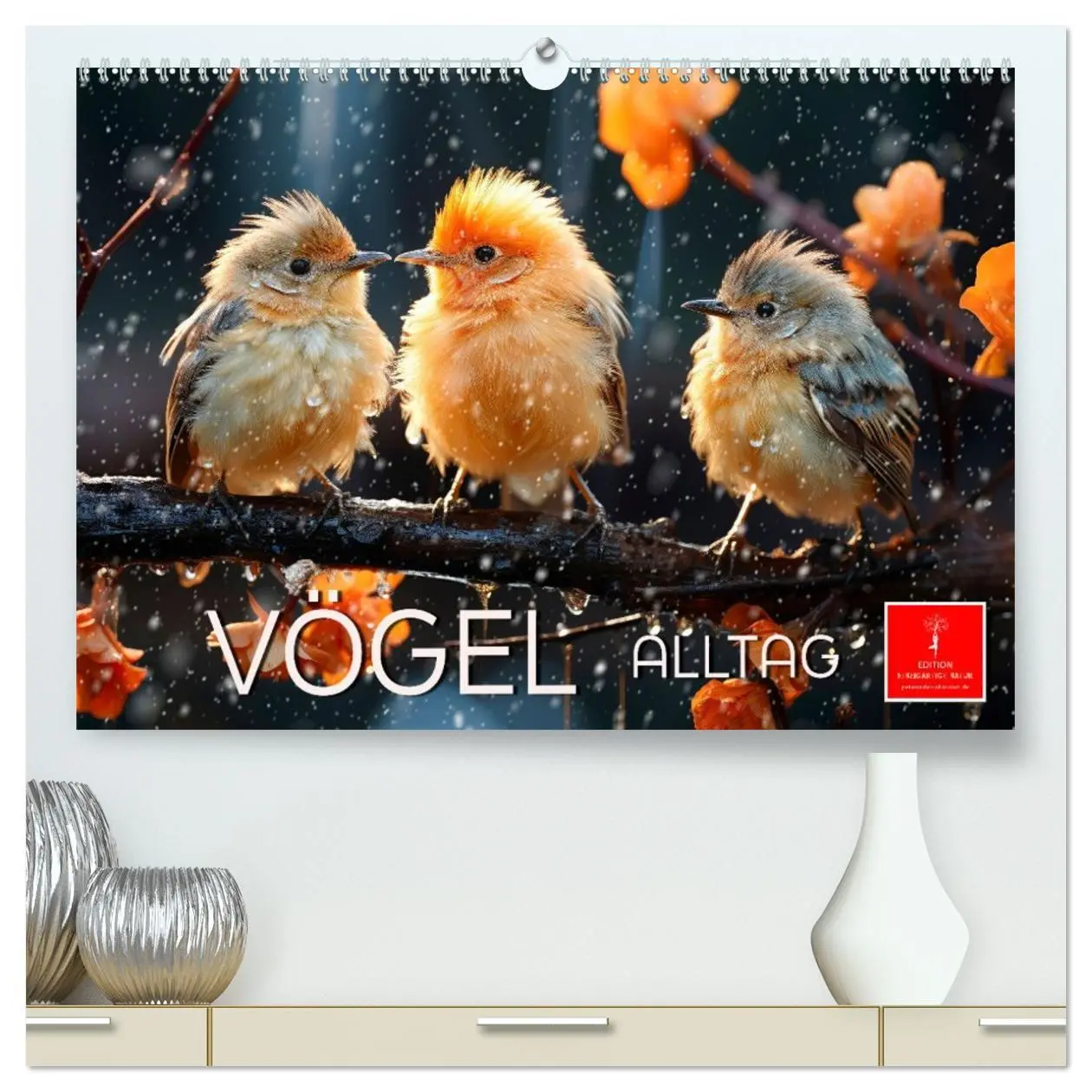 Cover: 9783457478783 | Vögel Alltag (hochwertiger Premium Wandkalender 2026 DIN A2 quer),...