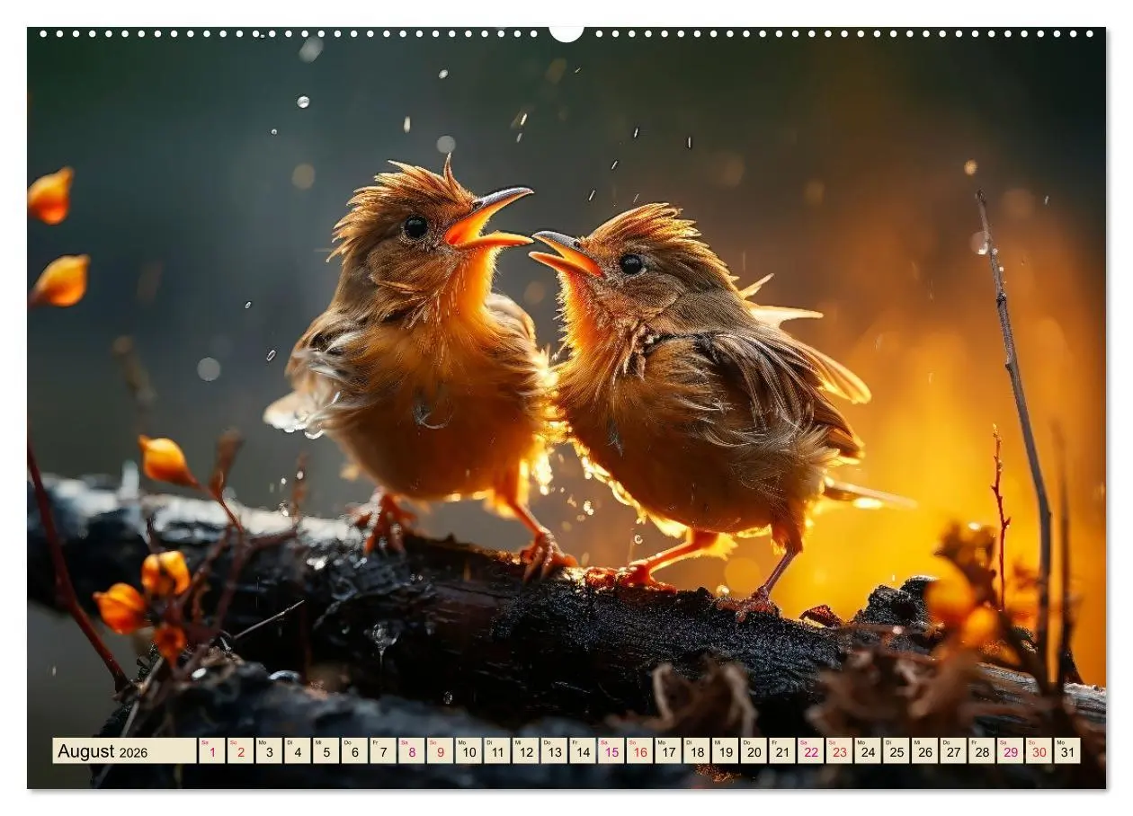 Bild: 9783457478783 | Vögel Alltag (hochwertiger Premium Wandkalender 2026 DIN A2 quer),...