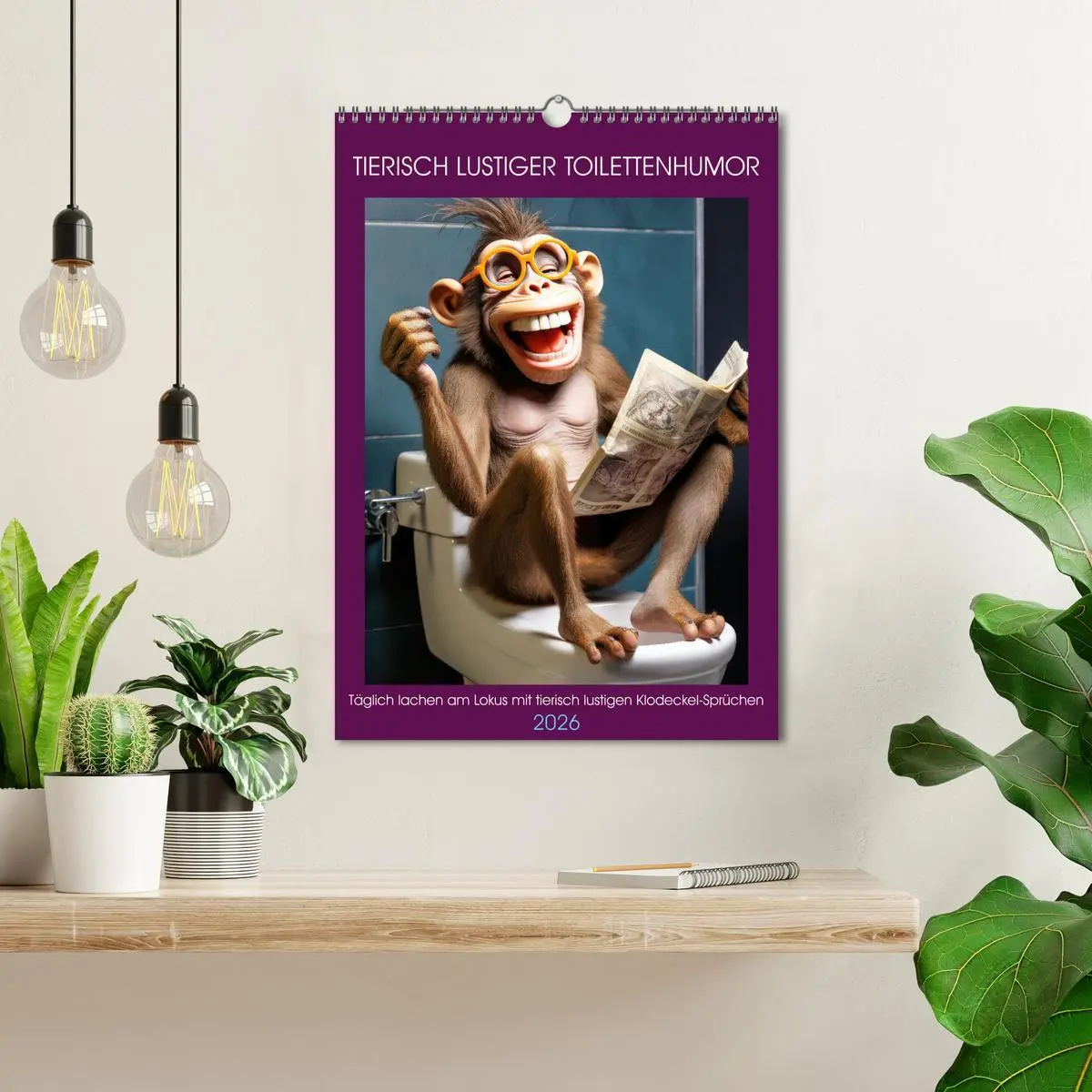 Bild: 9783516258783 | Tierisch lustiger Toilettenhumor (Wandkalender 2026 DIN A3 hoch),...
