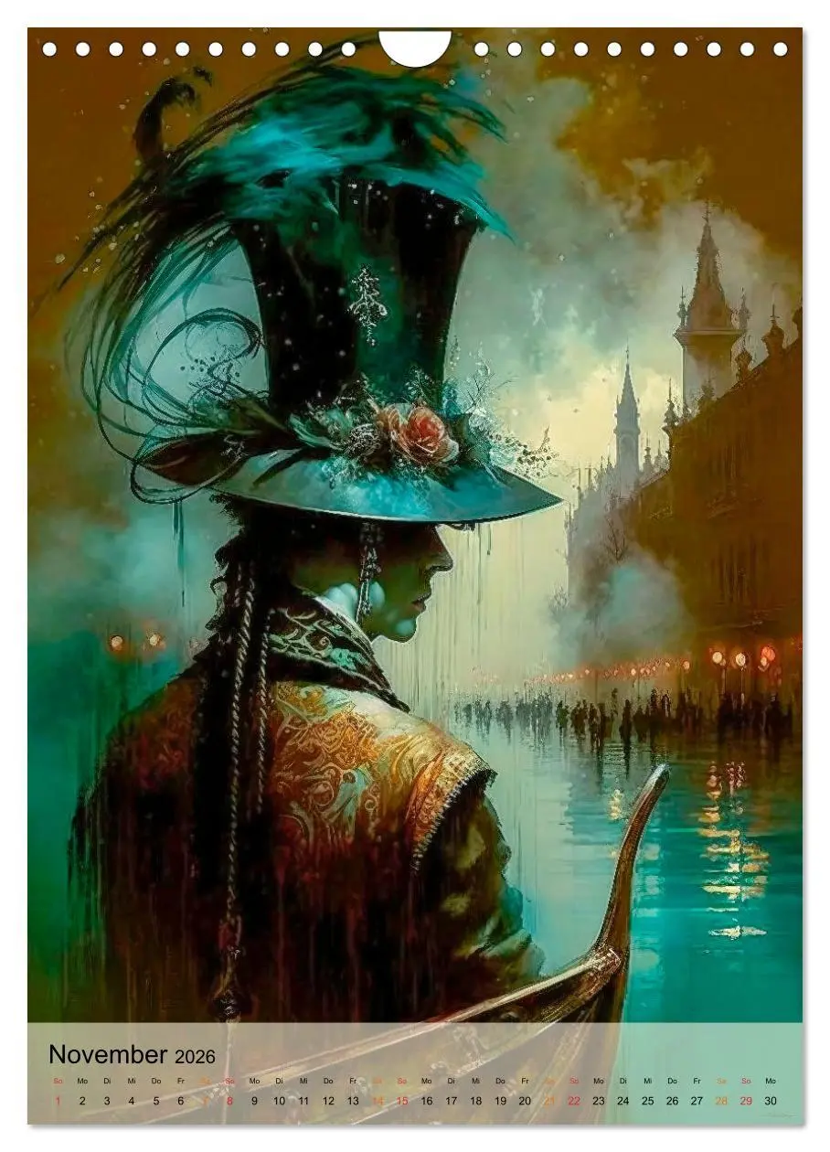 Bild: 9783516328783 | Venedig Karneval (Wandkalender 2026 DIN A4 hoch), CALVENDO...