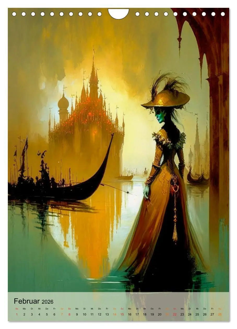 Bild: 9783516328783 | Venedig Karneval (Wandkalender 2026 DIN A4 hoch), CALVENDO...