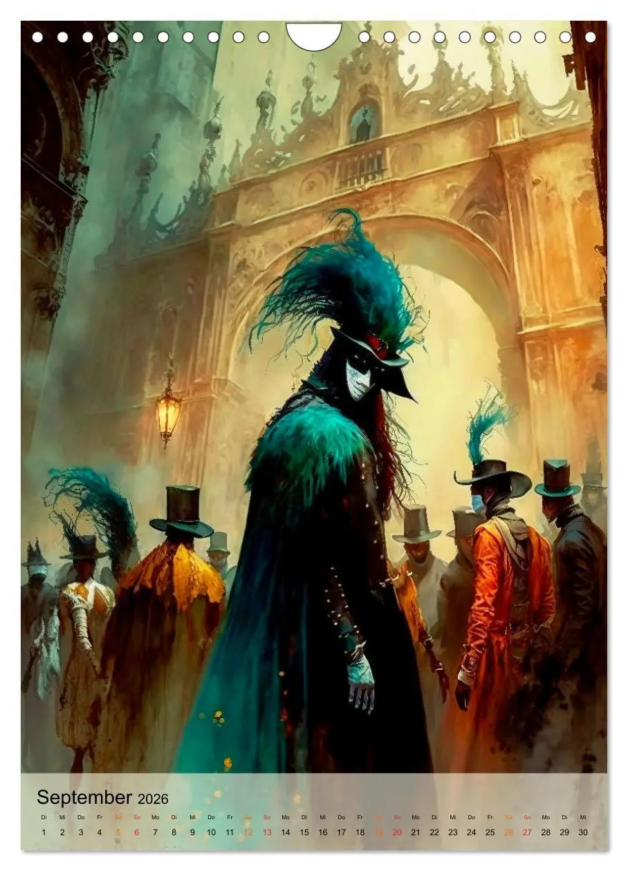 Bild: 9783516328783 | Venedig Karneval (Wandkalender 2026 DIN A4 hoch), CALVENDO...