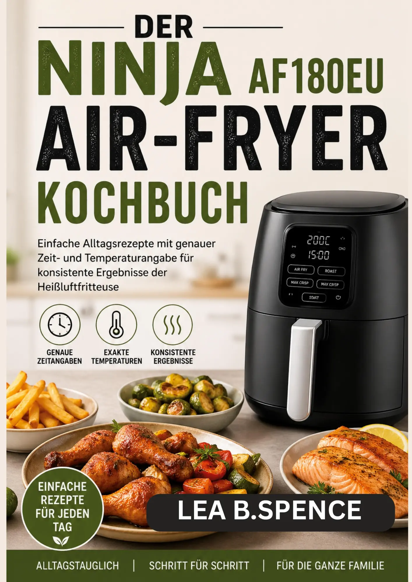 Cover: 9783696378783 | DER NINJA AF180EU AIR-FRYER KOCHBUCH | Lea B. Spence | Taschenbuch