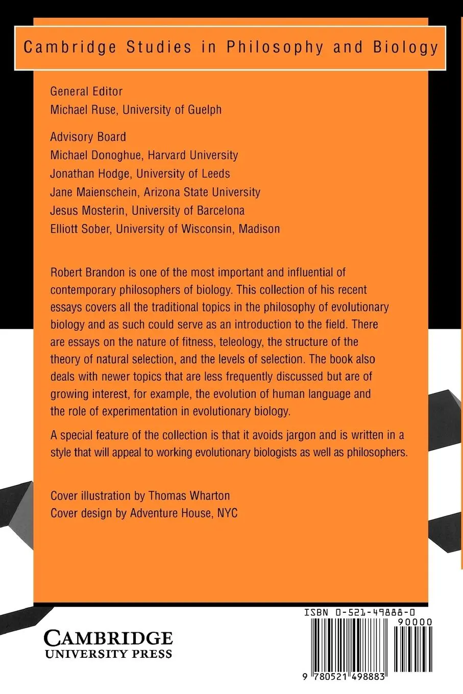 Rückseite: 9780521498883 | Concepts and Methods in Evolutionary Biology | Robert N. Brandon