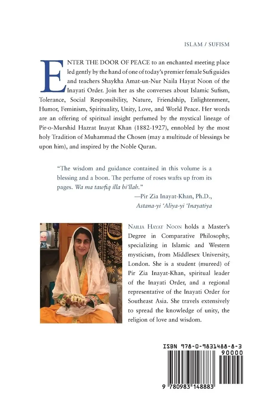 Rückseite: 9780983148883 | The Door of Peace | Pearls of Sufi Wisdom | Naila Hayat Noon | Buch