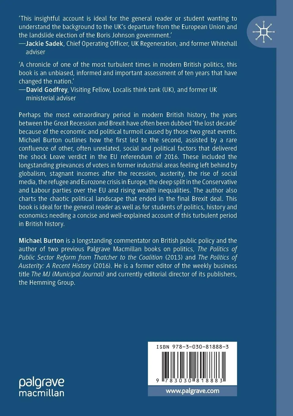 Rückseite: 9783030818883 | From Broke To Brexit | Britain's Lost Decade | Michael Burton | Buch