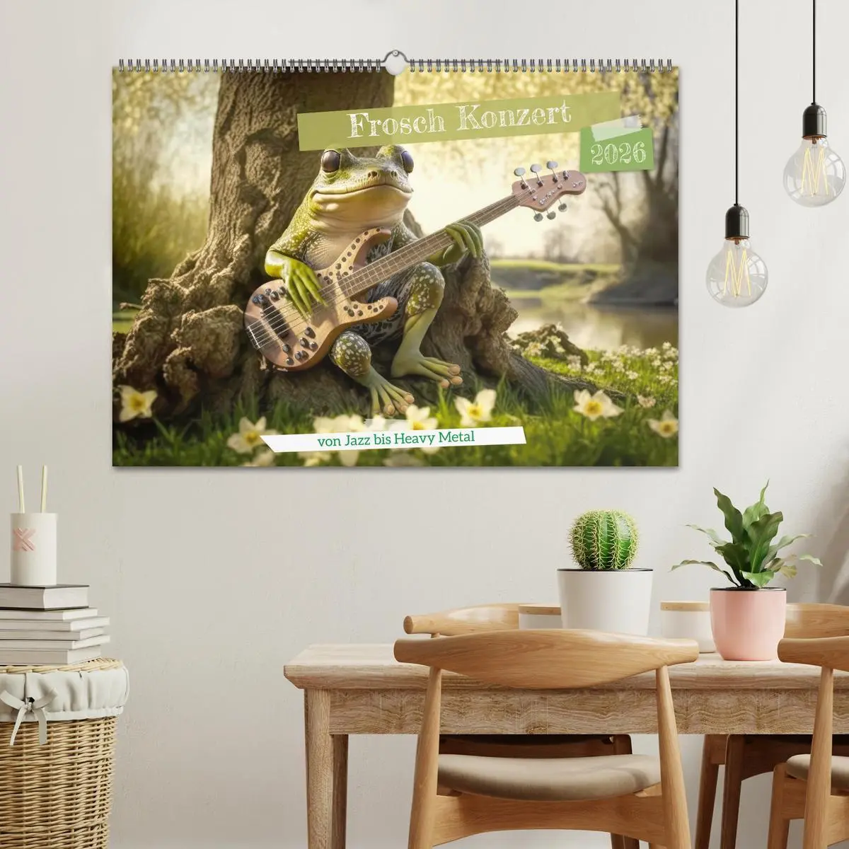 Bild: 9783457538883 | Frosch Konzert (Wandkalender 2026 DIN A2 quer), CALVENDO...