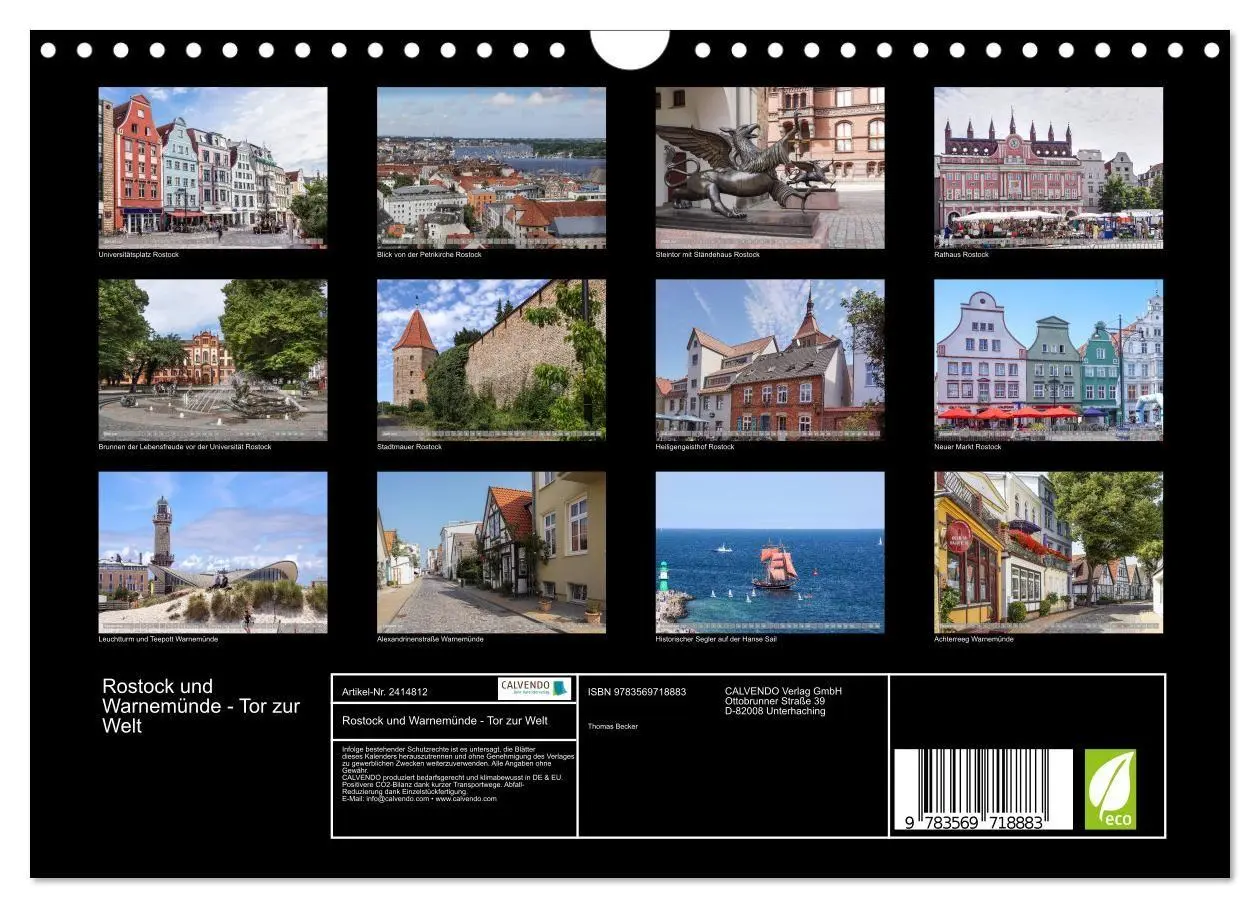 Bild: 9783569718883 | Rostock und Warnemünde - Tor zur Welt (Wandkalender 2027 DIN A4...