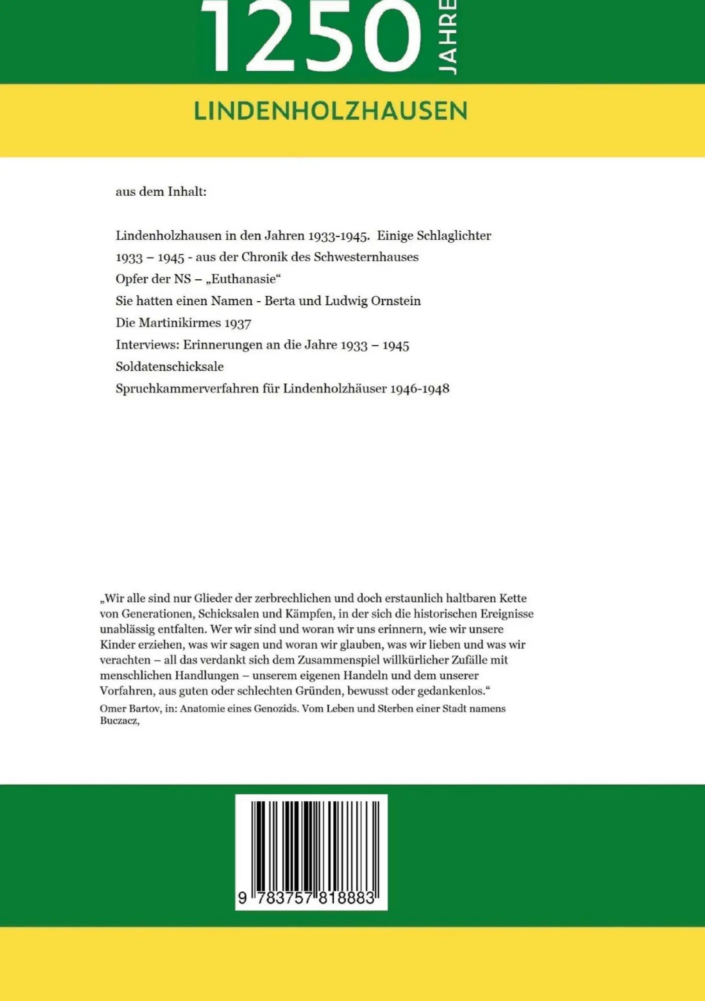 Rückseite: 9783757818883 | Lindenholzhausen 1933 - 1945 | Eine Spurensuche | Anja Siehoff (u. a.)