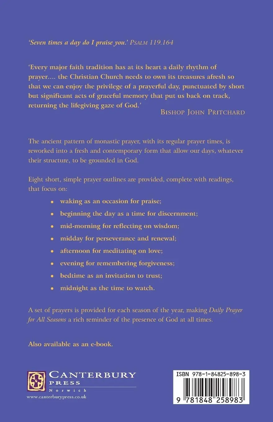 Rückseite: 9781848258983 | Daily Prayer for All Seasons | John Pritchard | Taschenbuch | Englisch