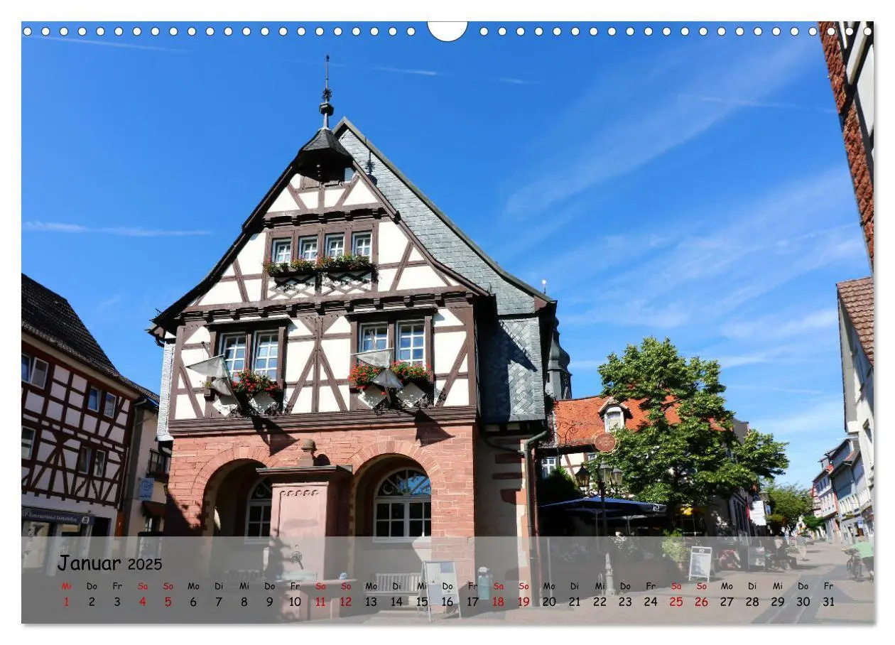 Bild: 9783435438983 | Fachwerkromantik in Hofheim am Taunus (Wandkalender 2025 DIN A3...