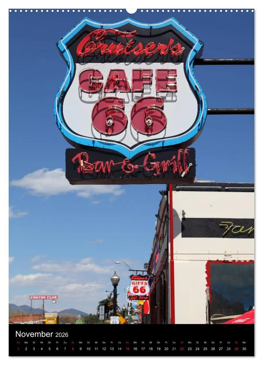 Bild: 9783516478983 | Route 66 (hochwertiger Premium Wandkalender 2026 DIN A2 hoch),...