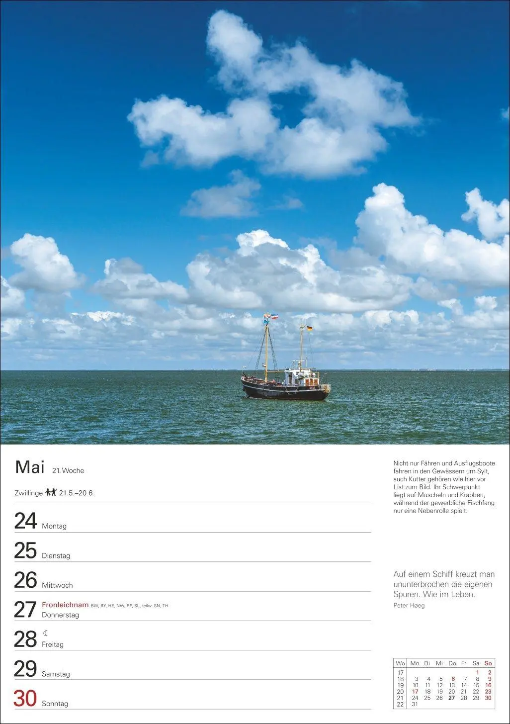 Bild: 9783840038983 | Sylt Wochenplaner 2027 - Eine Reise in 53 Bildern | Ulrike Issel