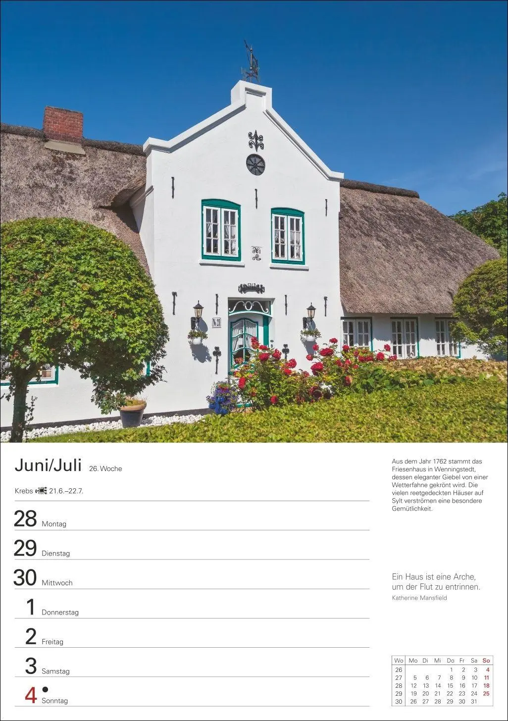 Bild: 9783840038983 | Sylt Wochenplaner 2027 - Eine Reise in 53 Bildern | Ulrike Issel