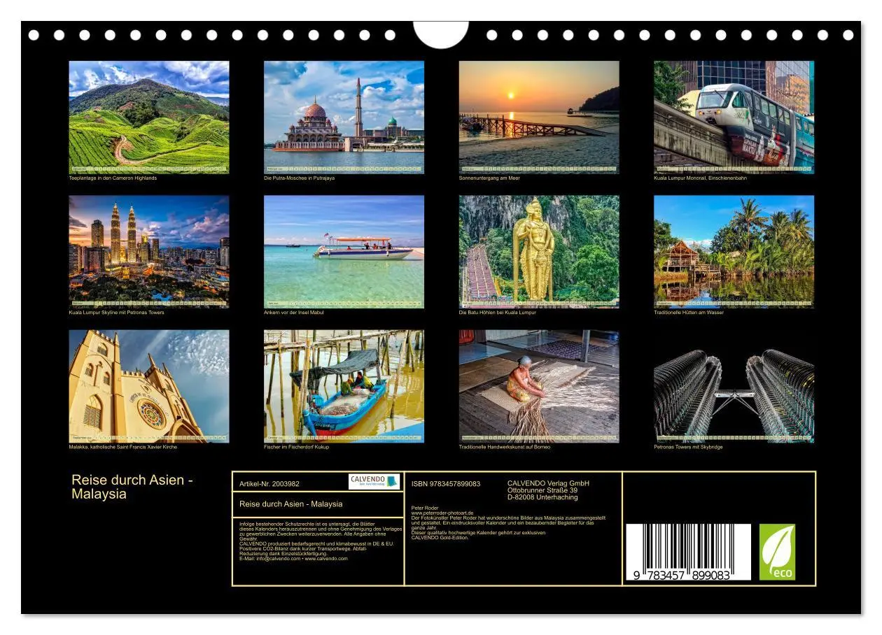 Bild: 9783457899083 | Reise durch Asien - Malaysia (Wandkalender 2026 DIN A4 quer),...