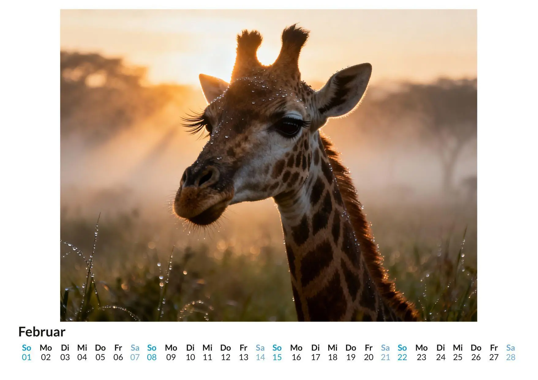 Bild: 9783695329083 | Giraffe | Elias Scholz | Kalender | Deutsch | 2026 | FlipFlop