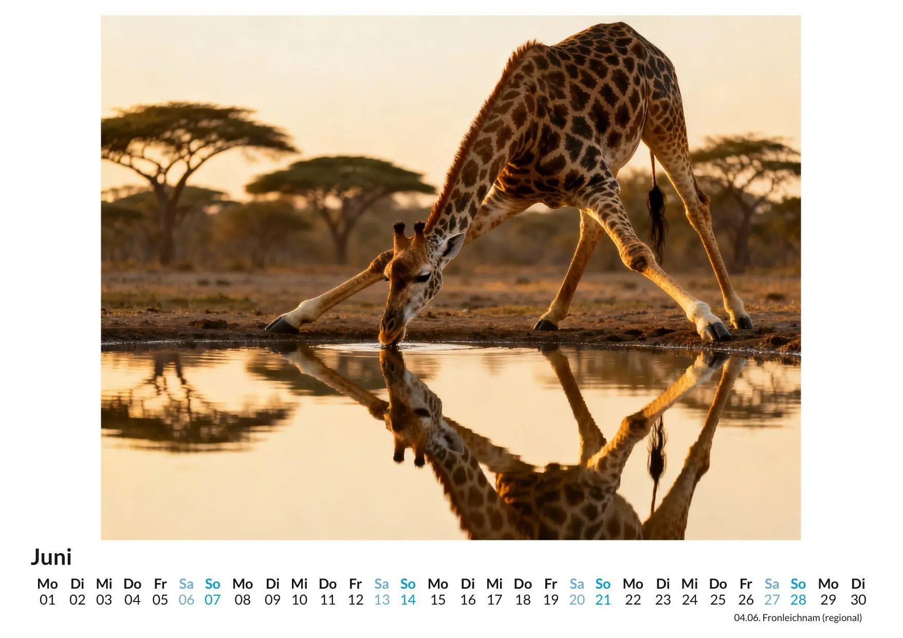 Bild: 9783695329083 | Giraffe | Elias Scholz | Kalender | Deutsch | 2026 | FlipFlop