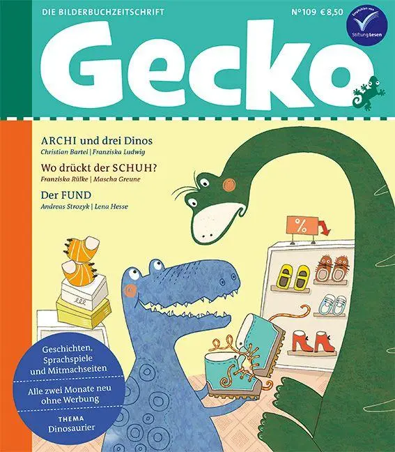 Cover: 9783911209083 | Gecko Kinderzeitschrift Band 109 | Thema: Dinosaurier | Bartel (u. a.)