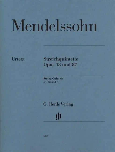 Cover: 9790201809083 | String Quintets Op.18 and 87 | String Quintets op. 18 and 87 | Buch