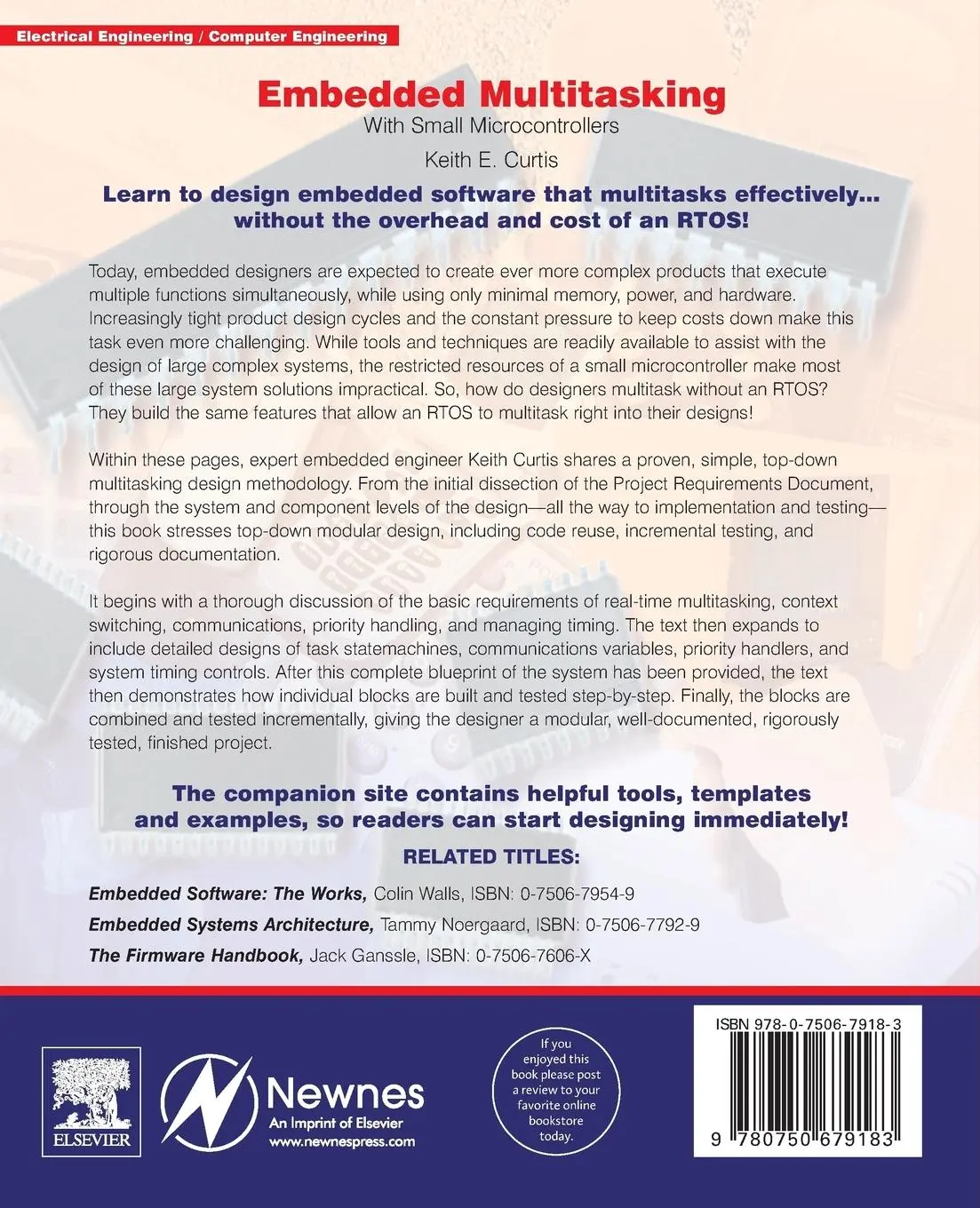 Rückseite: 9780750679183 | Embedded Multitasking [With CDROM] | Keith Curtis | Taschenbuch | 2006