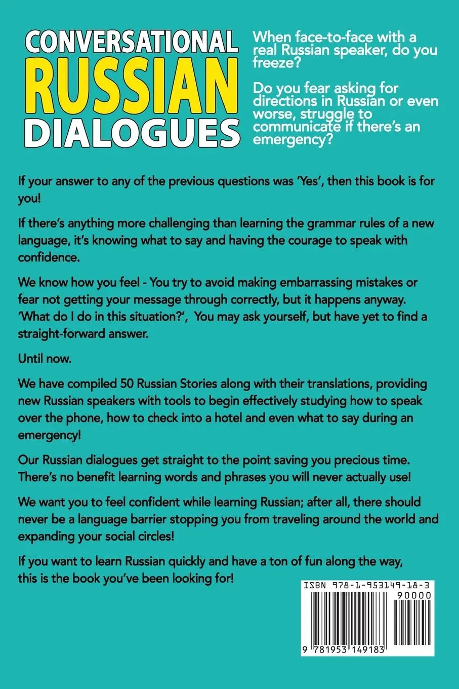 Rückseite: 9781953149183 | Conversational Russian Dialogues | Touri Language Learning | Buch