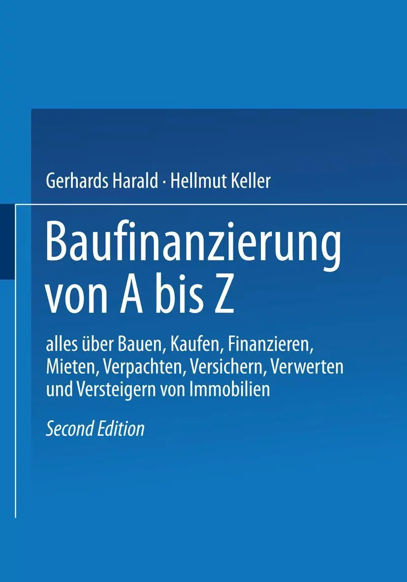 Cover: 9783409299183 | Baufinanzierung von A bis Z | Gerhards Harald | Taschenbuch | ix